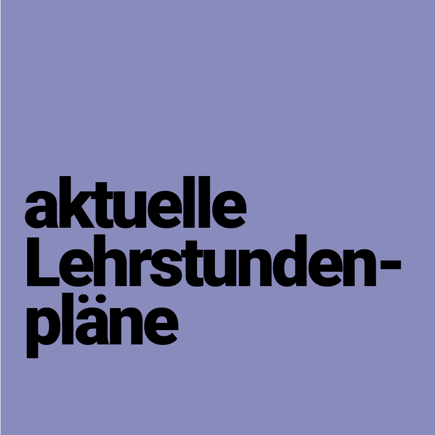 Lehrstundenpläne